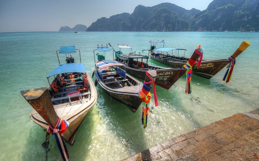 Longtail boats, Ko Phi Phi, Thailand